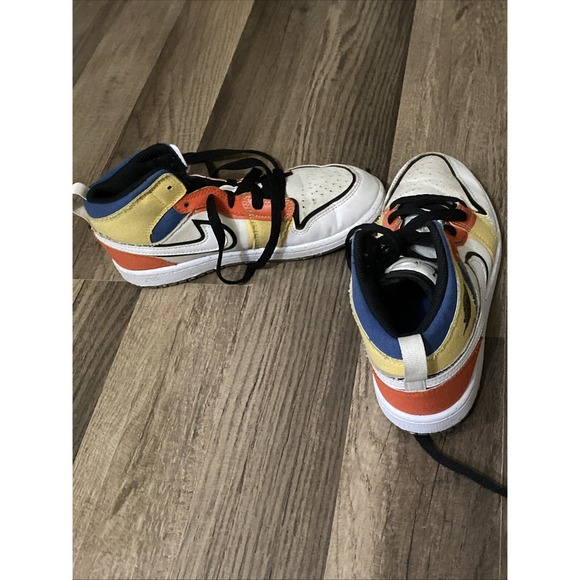 Air Jordan 1 Mid SE PS 'Multi-Color Canvas' Size 2Y - Picture 4 of 6